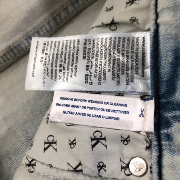 NWT CALVIN KLEIN Straight Jeans ( men) size 31x30 - Picture 7 of 10